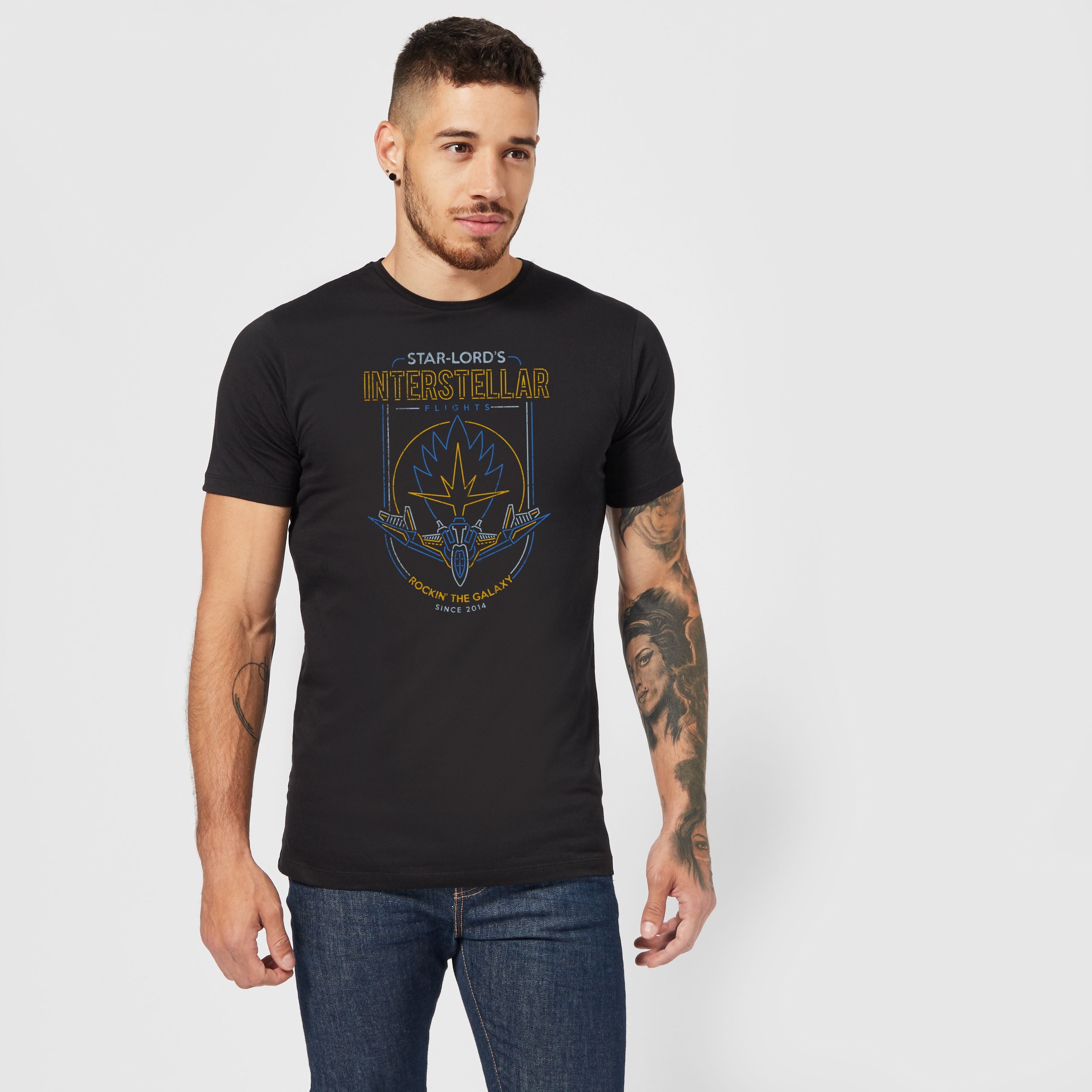 Official Marvel Guardians Of The Galaxy Interstellar Flights Unisex T-Shirt