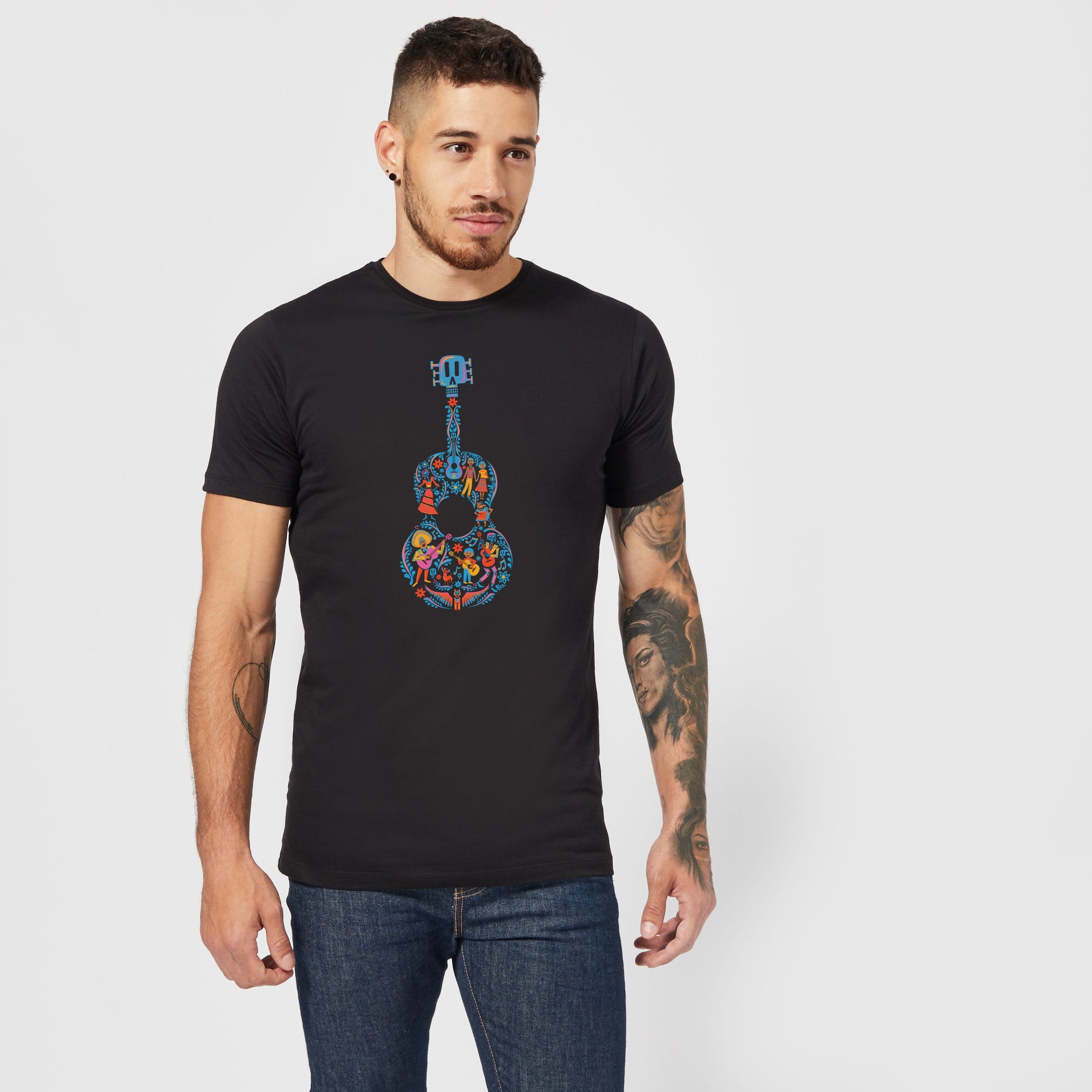 Official Disney Coco Guitar Pattern Unisex T-Shirt