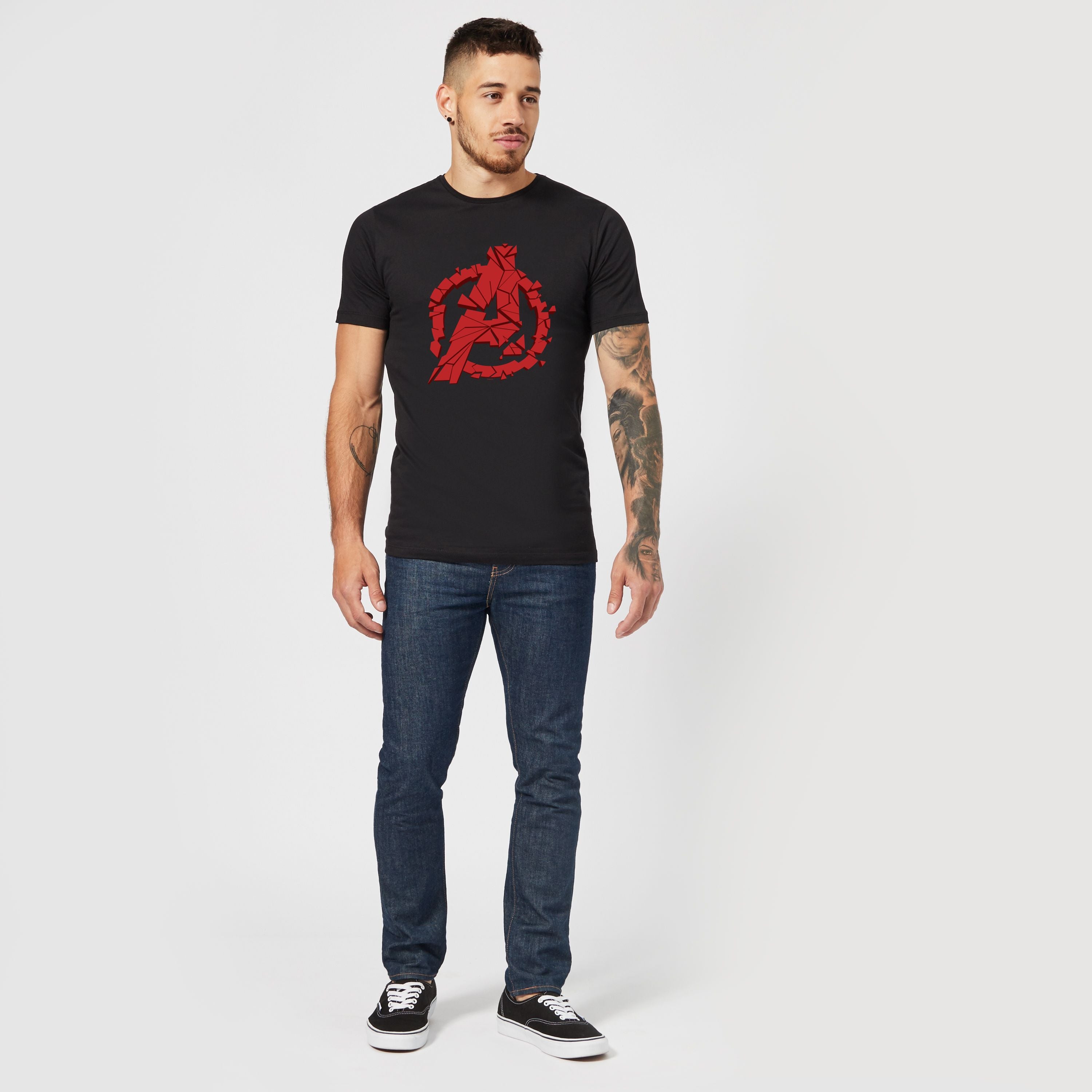 Official Marvel Avengers Endgame Shattered Logo Unisex T-Shirt