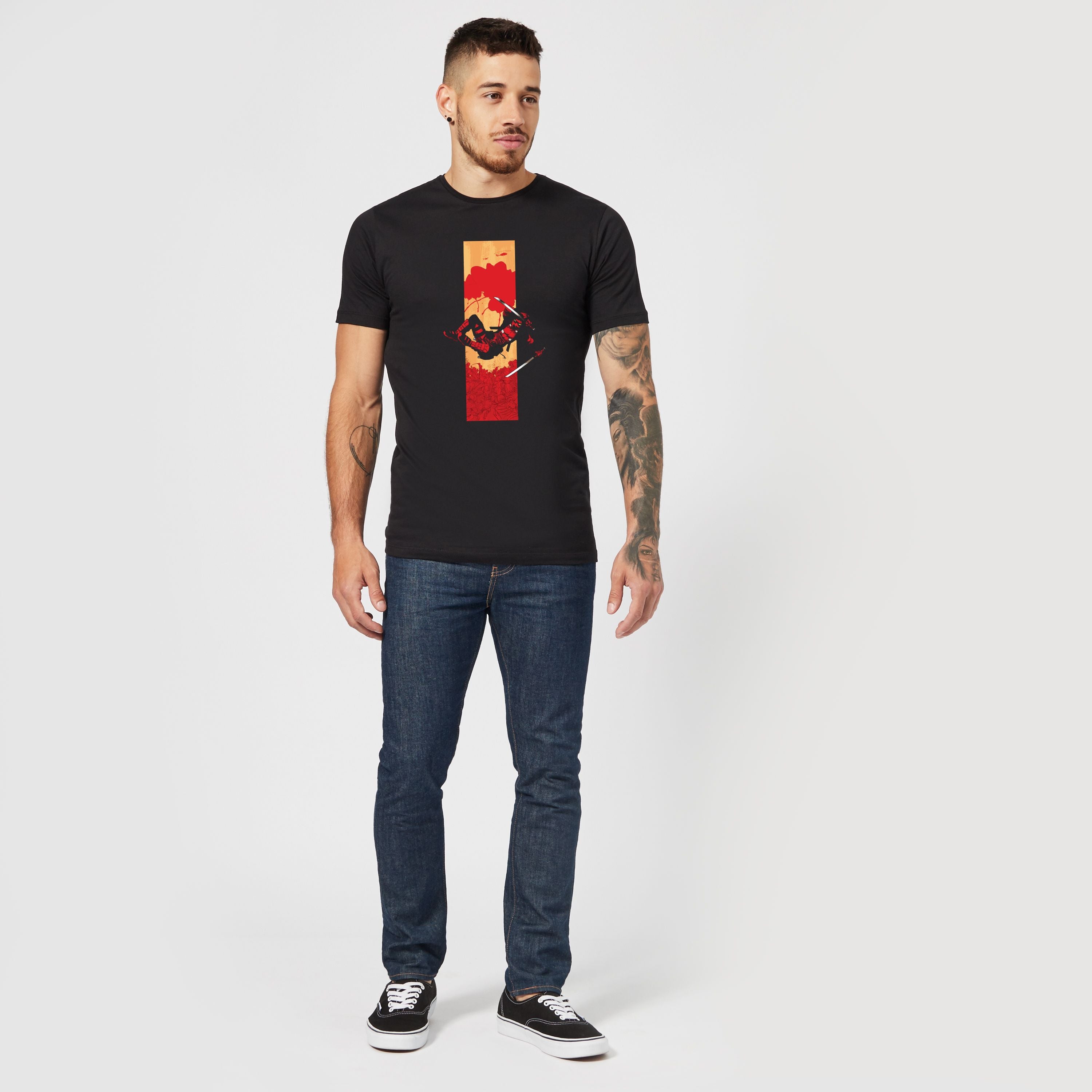 Official Marvel Deadpool Blood Strip Unisex T-Shirt