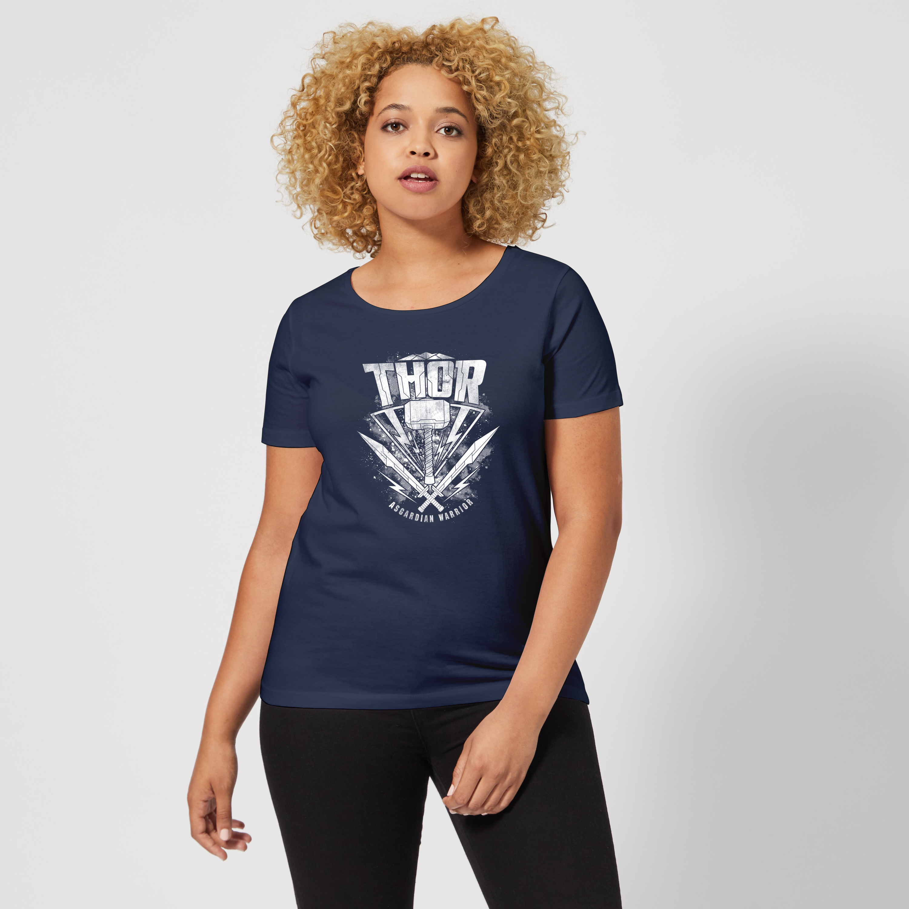 Official Marvel Thor Ragnarok Thor Hammer Logo Women's T-Shirt