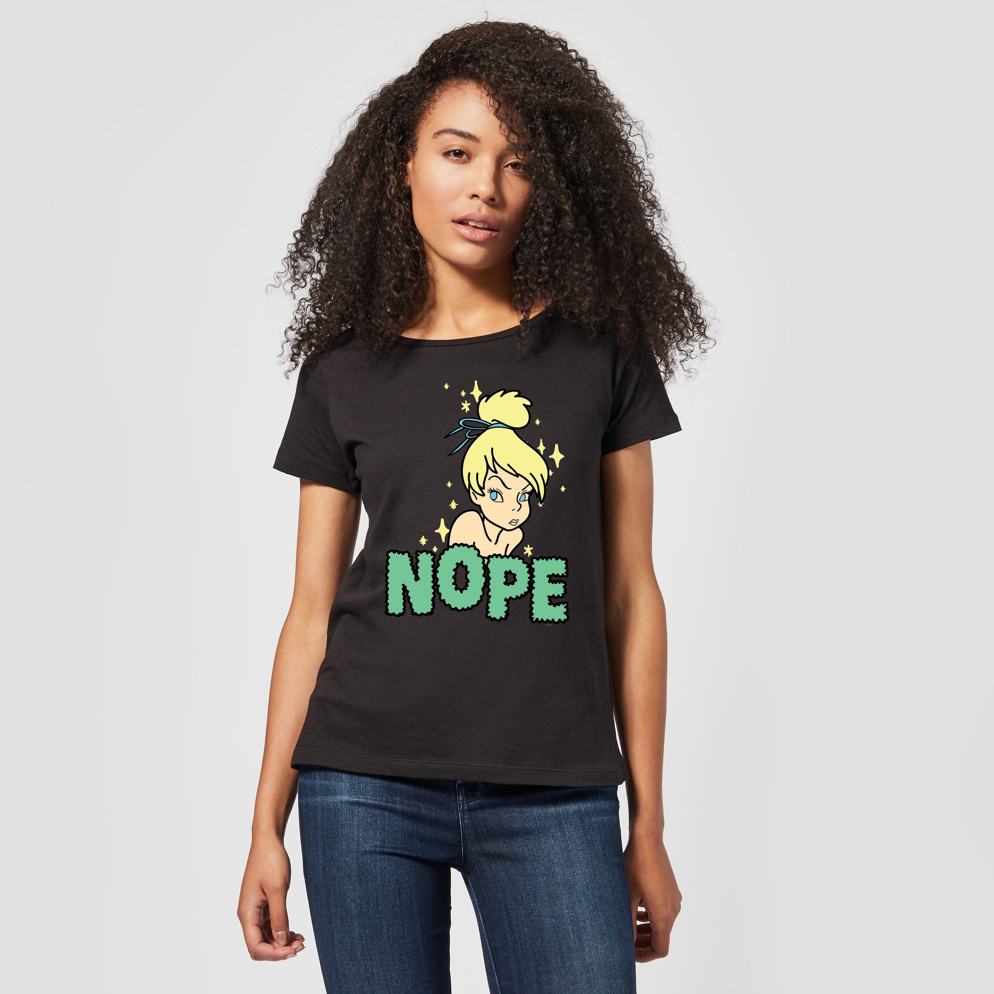 Official Disney Peter Pan Tinker Bell Nope Women's T-Shirt