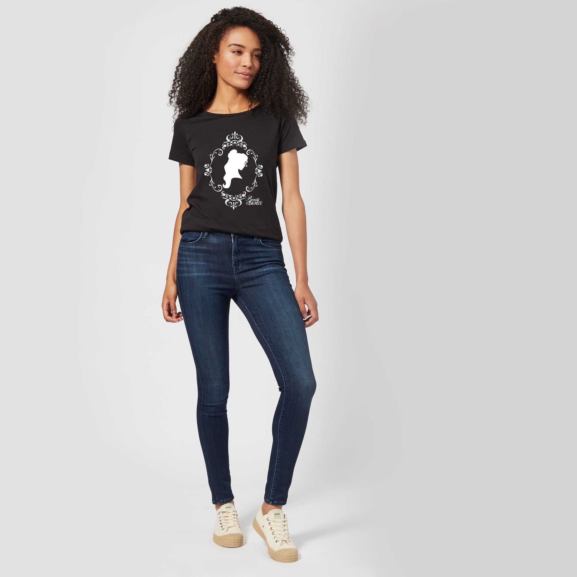 Official Disney Beauty And The Beast Belle Silhouette Women's T-Shirt