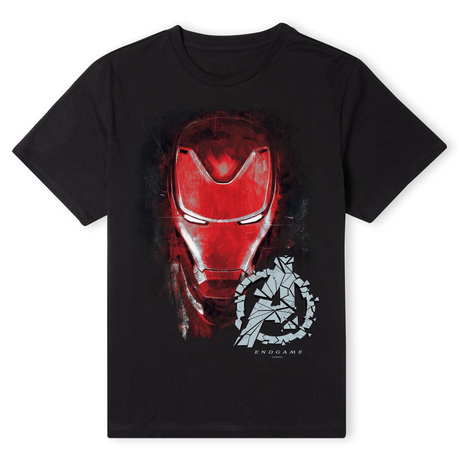 Official Marvel Avengers Endgame Iron Man Brushed Unisex T-Shirt