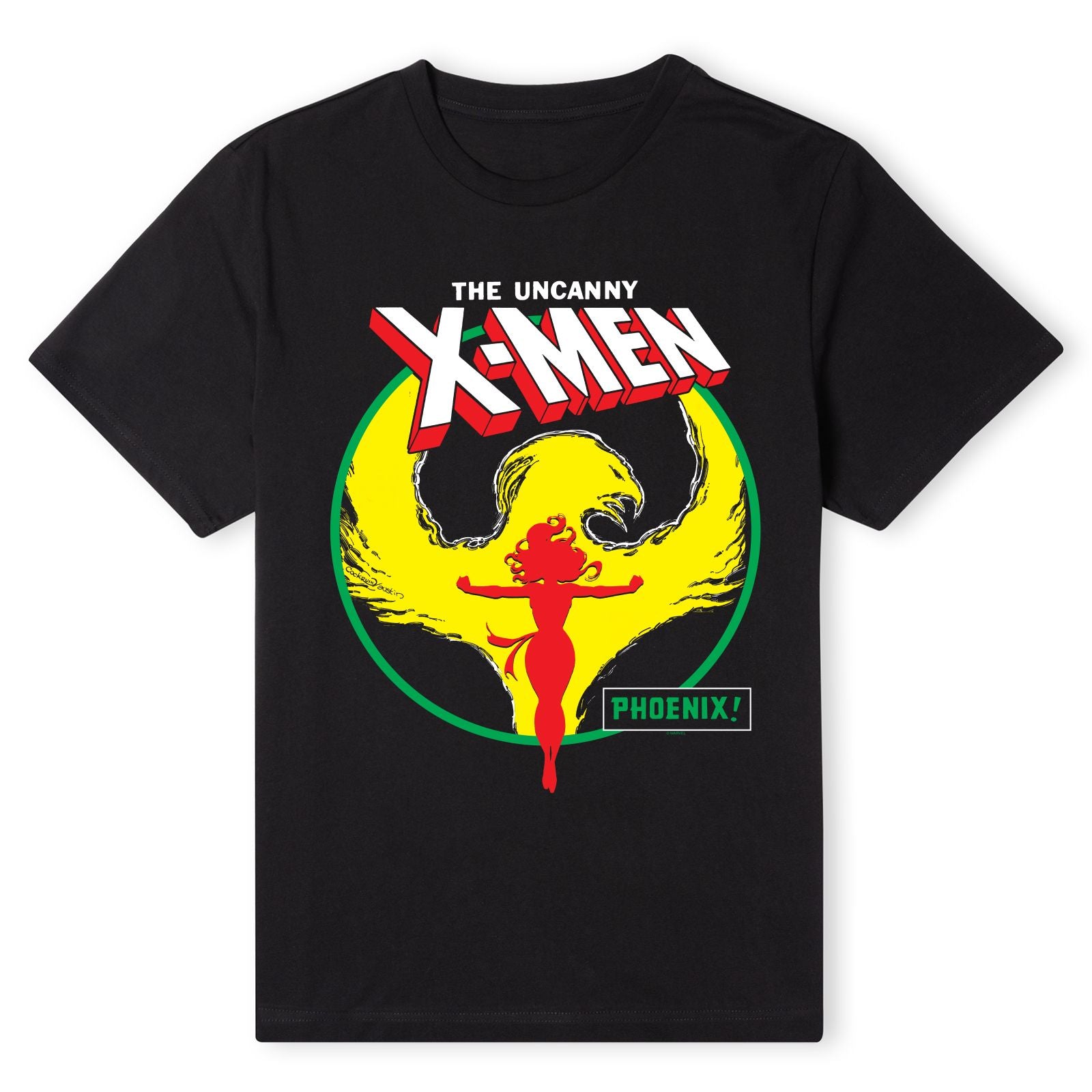 Official Marvel X-Men Dark Phoenix Circle Unisex T-Shirt