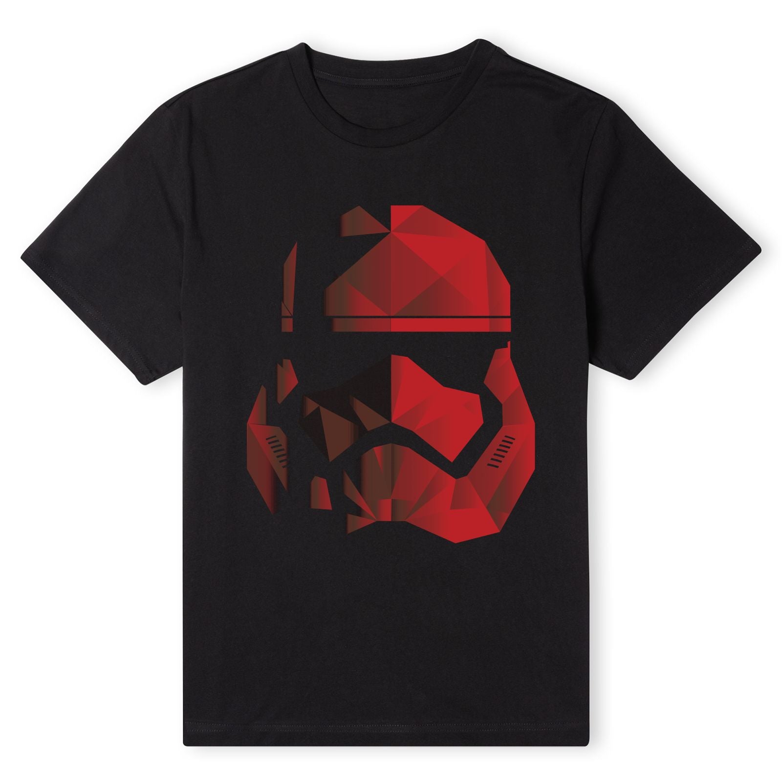 Official Star Wars Jedi Cubist Trooper Helmet Black T-Shirt