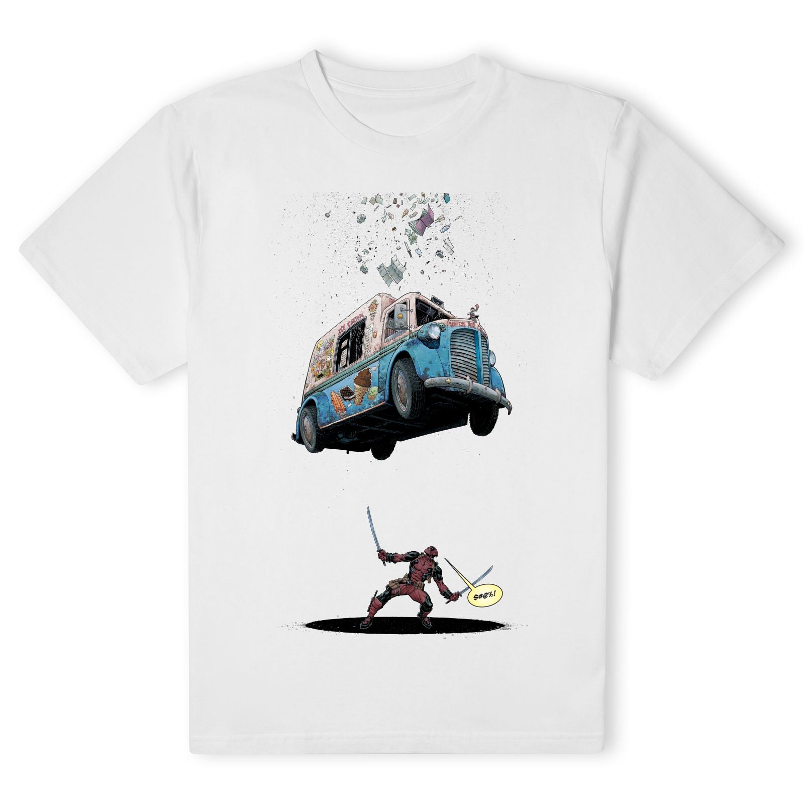 Official Marvel Deadpool Ice Cream Unisex T-Shirt