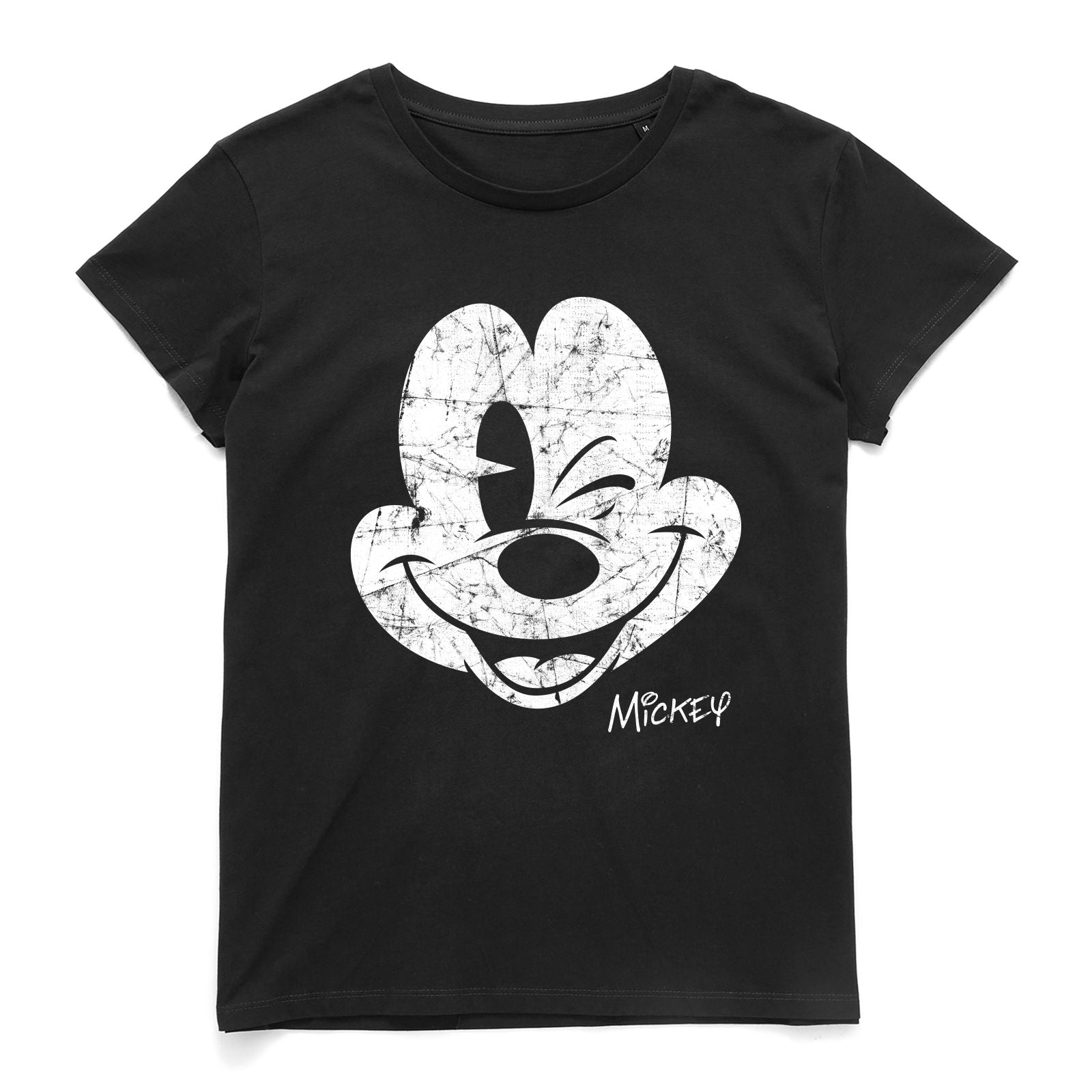 Official Disney Mickey Mouse Worn Face Women's T-Shirt