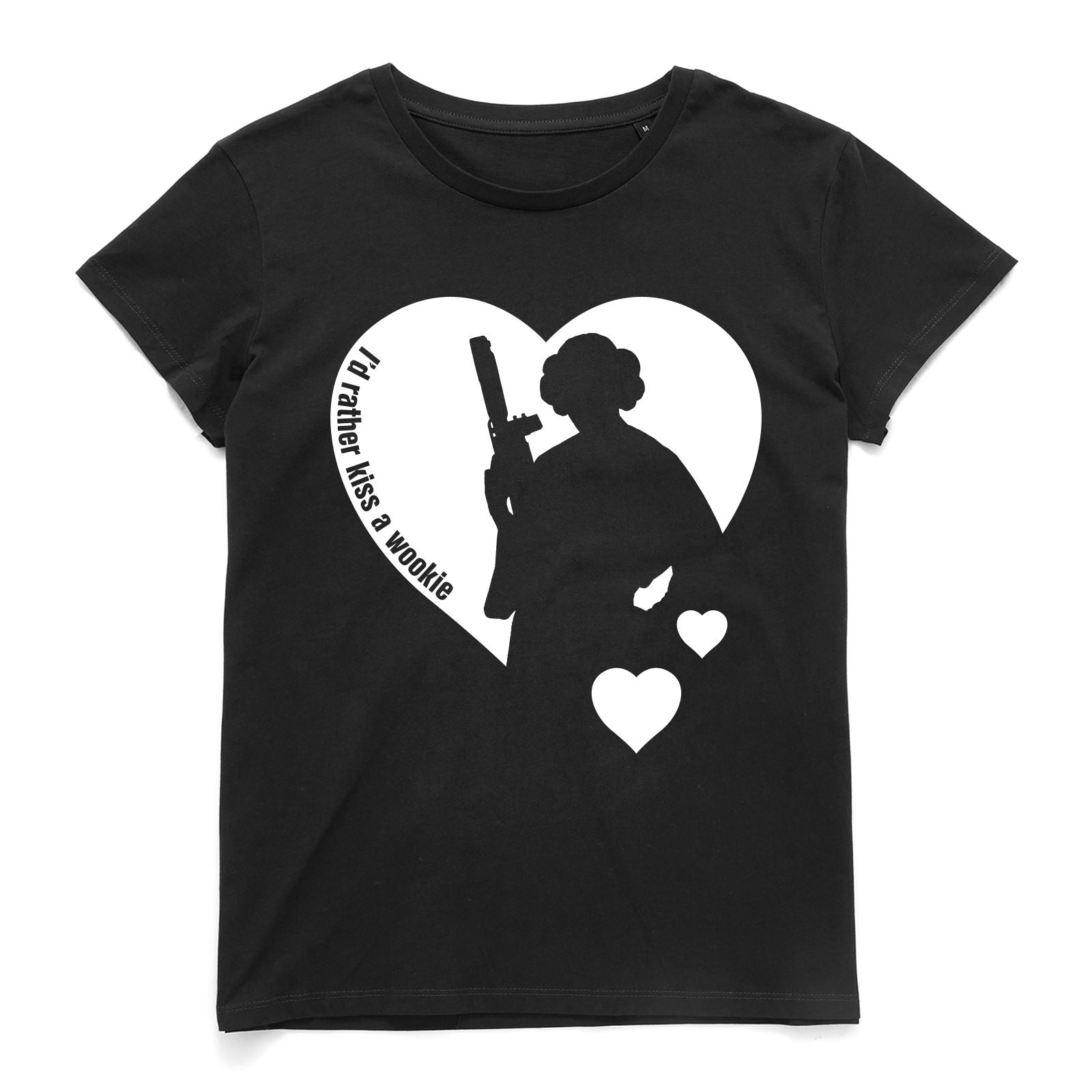 Official Star Wars Leia I'd Rather Kiss A Wookie Women's T-Shirt